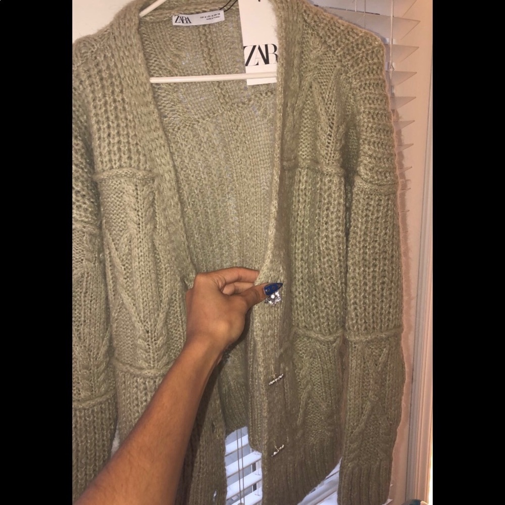 Zara green sweater
